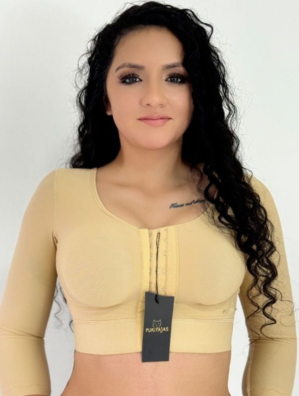 Brasier postquirúrgico con mangas