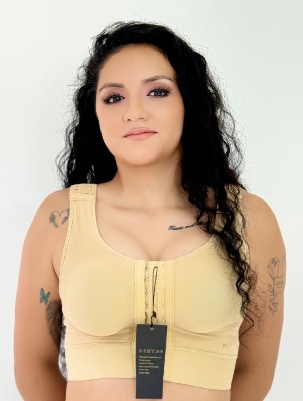 Brasier postquirúrgico sin mangas